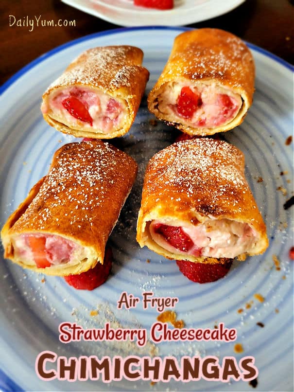 Air Fryer Cheesecake Chimichanga Recipe