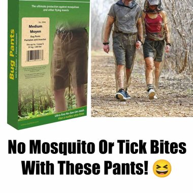 No mosquito bites with these pants! 😆