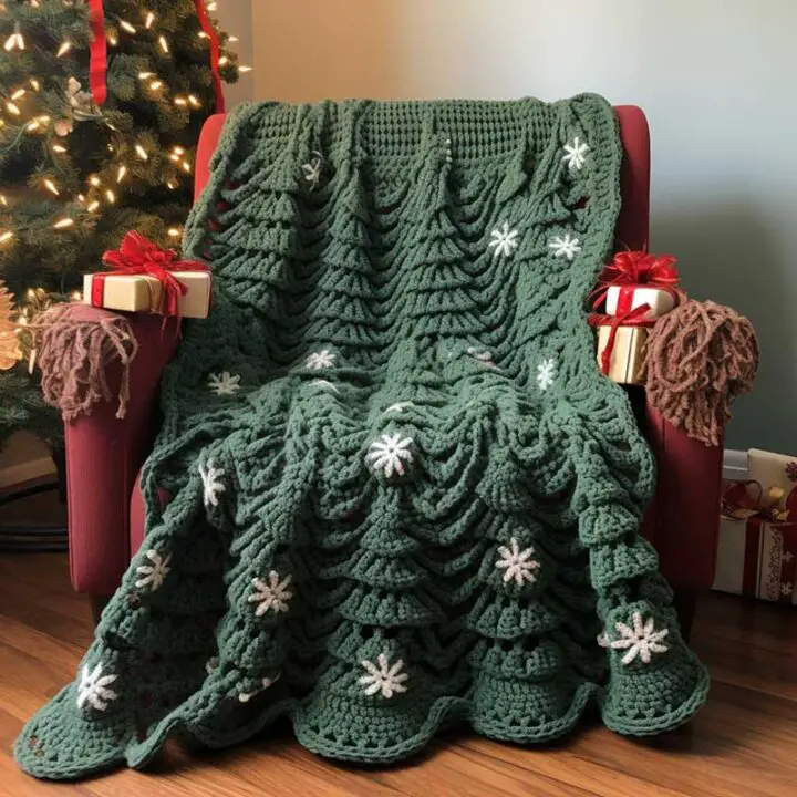 How To Crochet A Christmas Blanket