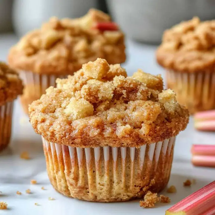 Rhubarb Streusel Muffins