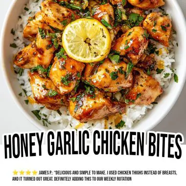 Honey Garlic Chicken Bites