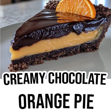 Creamy Chocolate Orange Pie