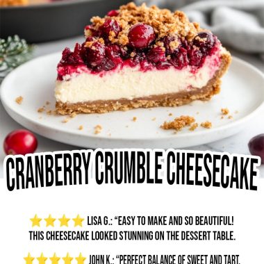 Cranberry Crumble Cheesecake