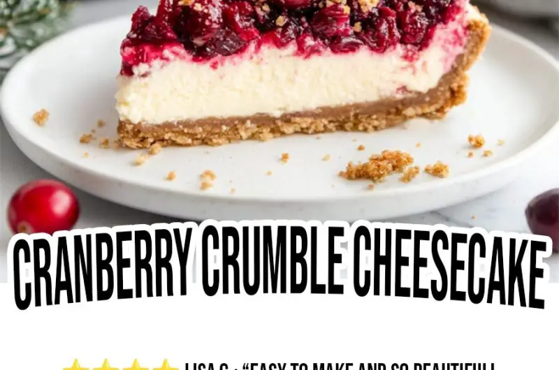 Cranberry Crumble Cheesecake