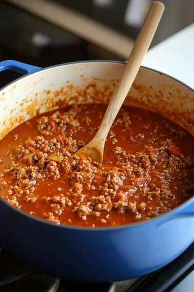 The BEST Homemade Meat Sauce Recipe - FunCraftyKitchen