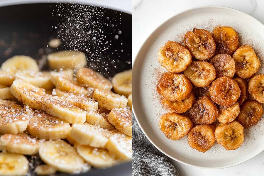 Fried Cinnamon Bananas