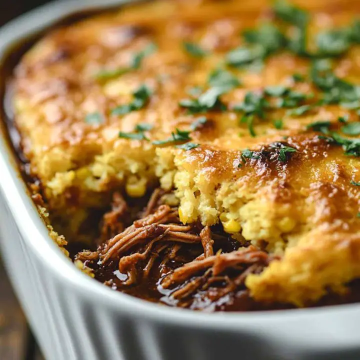 Pulled Pork Cornbread Casserole