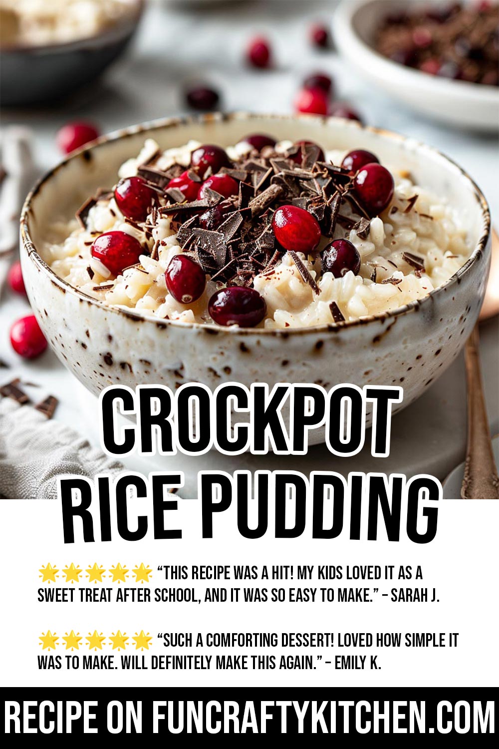 Crockpot Rice Pudding - FunCraftyKitchen