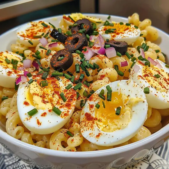 Devilled Egg Macaroni Salad