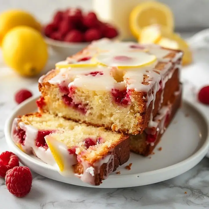 Raspberry Lemon Pound Cake