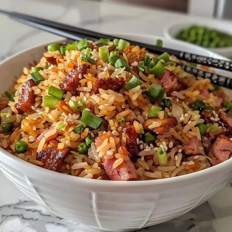 Spam Fried Rice - FunCraftyKitchen