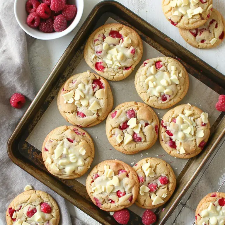 White Chocolate Raspberry Cheesecake Cookies - FunCraftyKitchen