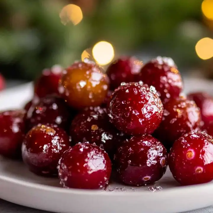 Candied Caramel Cranberries