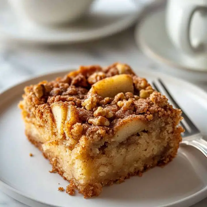 Pear and Walnut Coffee Cake