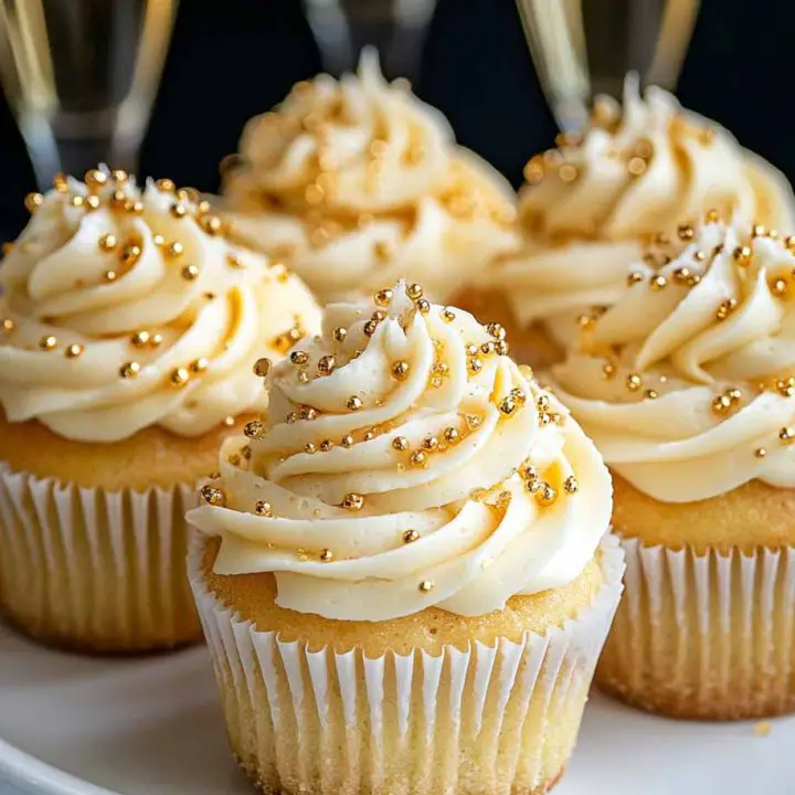 Champagne Cupcakes with Buttercream Frosting