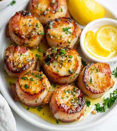 Bacon-Wrapped Scallops - FunCraftyKitchen