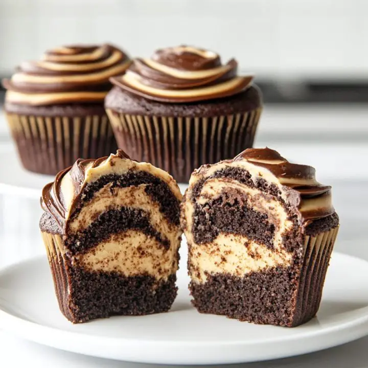 Chocolate Coffee Cream Cupcakes