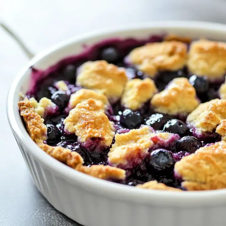 Crockpot Blueberry Cobbler