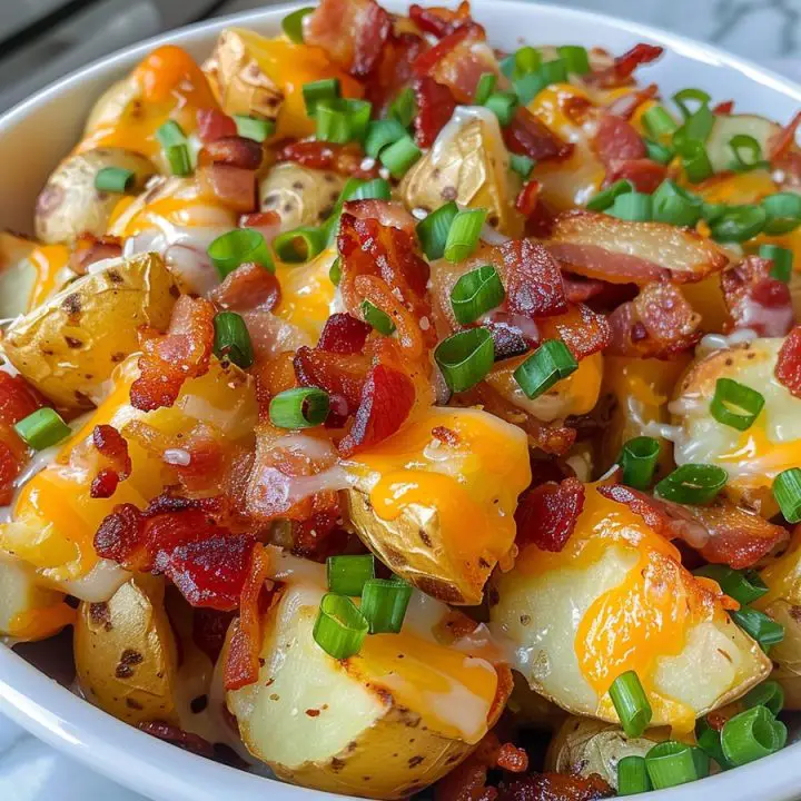 Crockpot Cheesy Bacon Ranch Potatoes