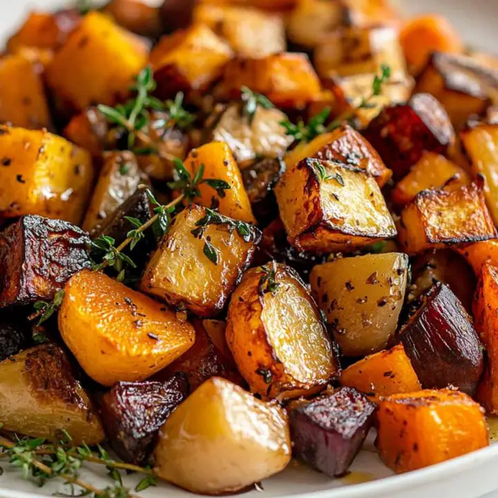 Roasted Root Vegetables with Honey and Thyme