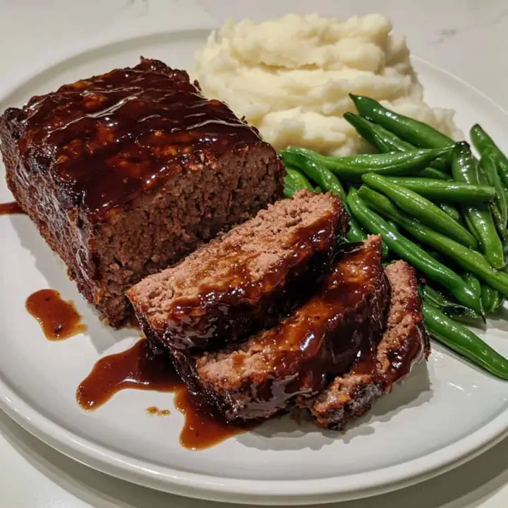 Classic Meatloaf With A Barbecue Glaze