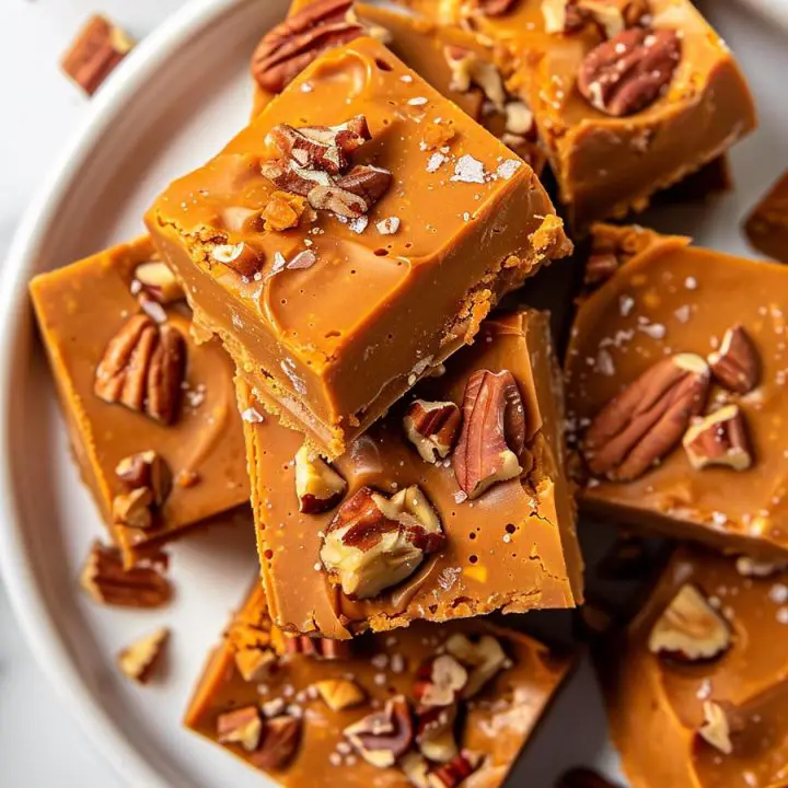 No-Bake Pumpkin Pecan Fudge