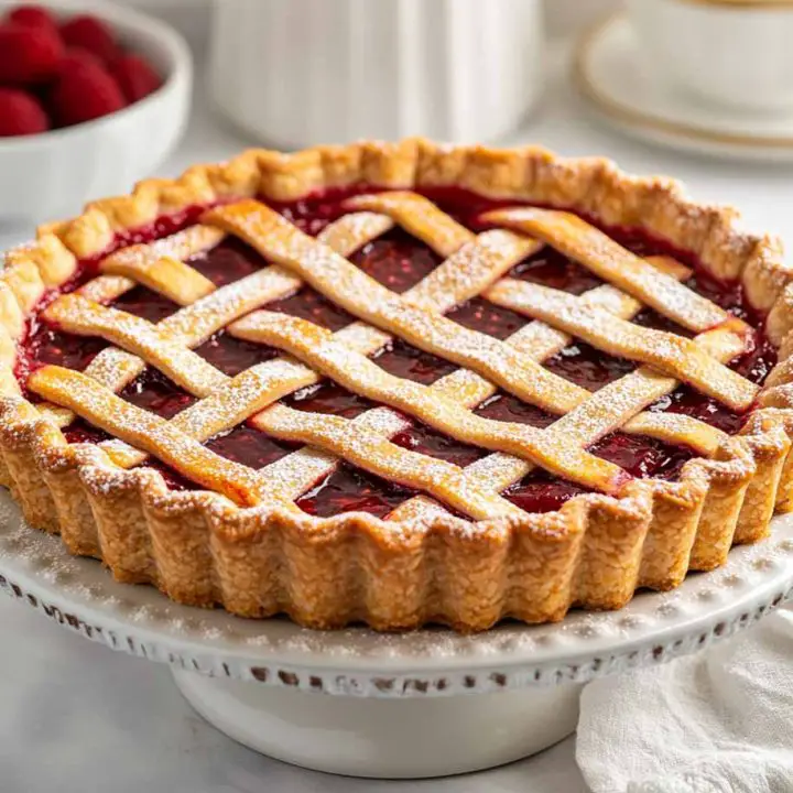 Raspberry Linzer Tart