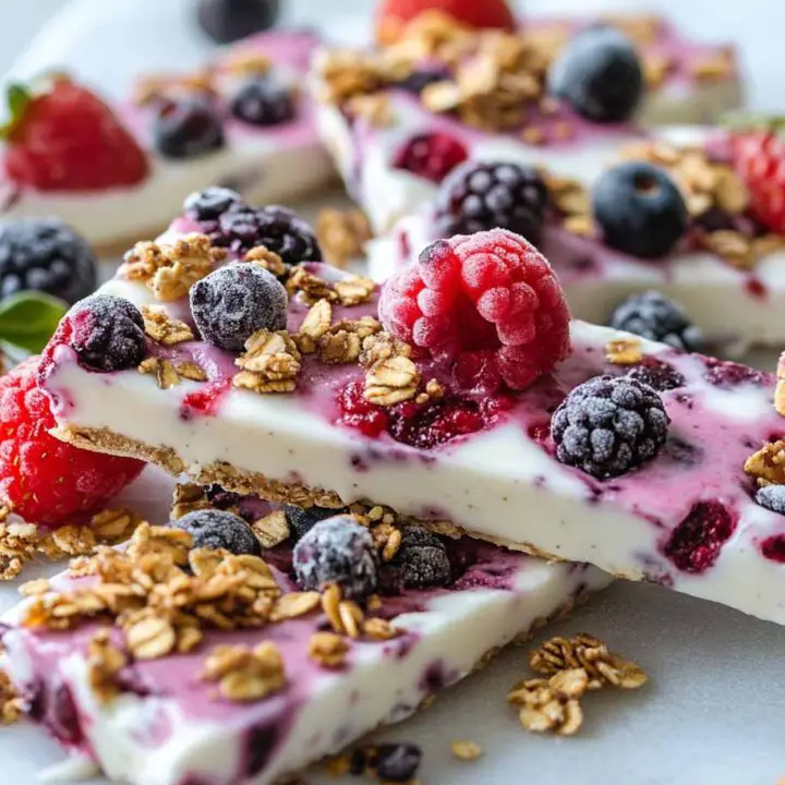 Berry and Yogurt Frozen Bark