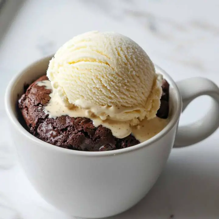 60 Second Microwave Brownie Mug