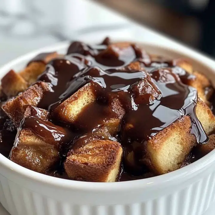 Chocolate Bread Pudding With Bourbon Sauce