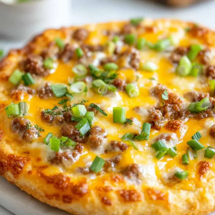 Sausage Gravy Biscuit Pizza