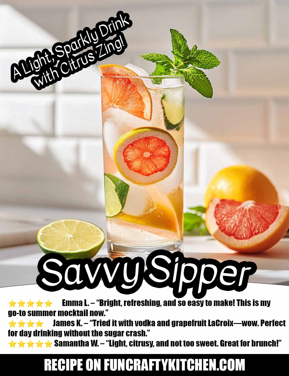 Savvy Sipper - FunCraftyKitchen