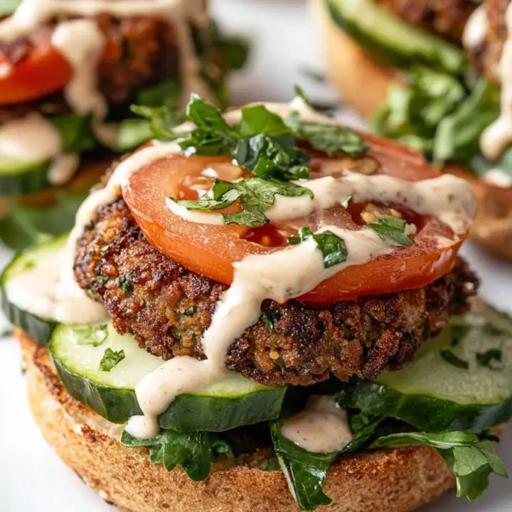 Green Falafel Smash Burgers