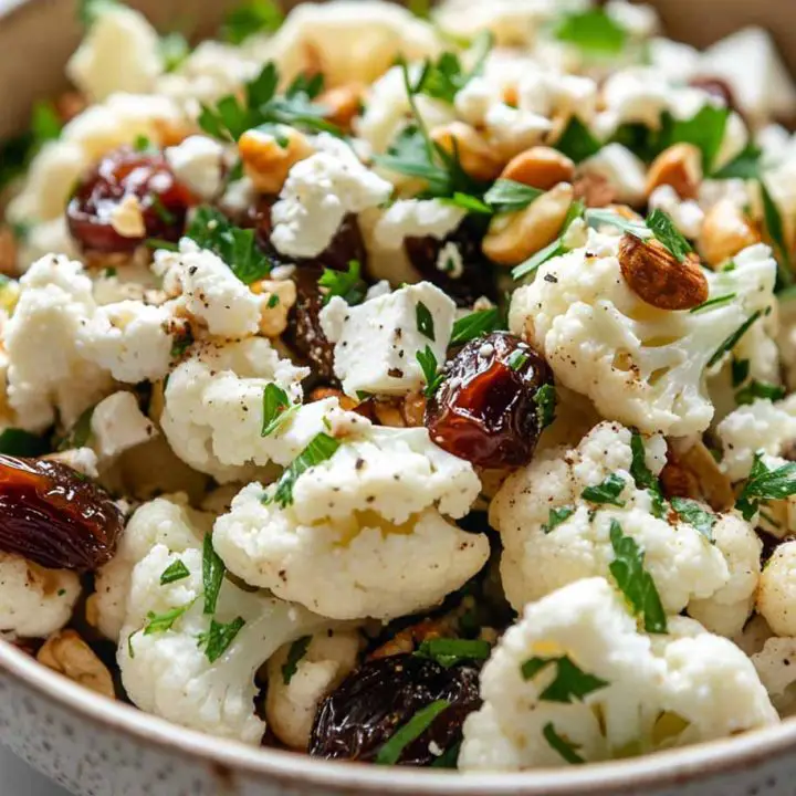 Cauliflower Salad with Feta and Dates