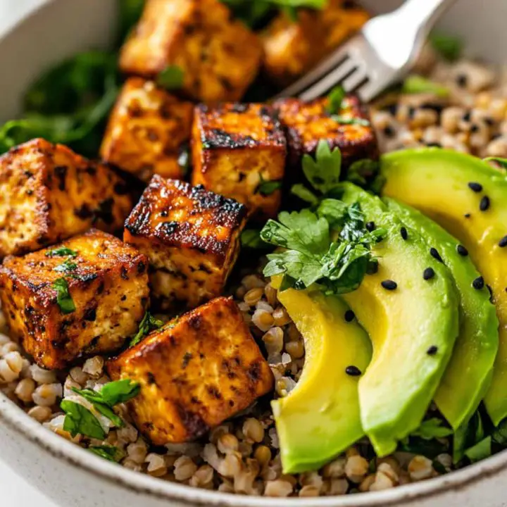 Roasted Tofu Grain Bowl