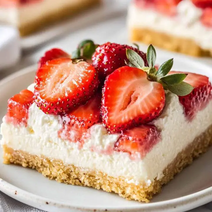 Strawberry Shortcake Icebox Bars