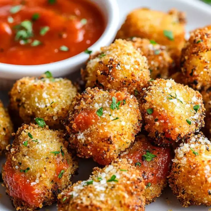 Crispy Mushroom Parmesan Bites