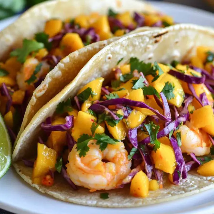 Spicy Mango Slaw Tacos