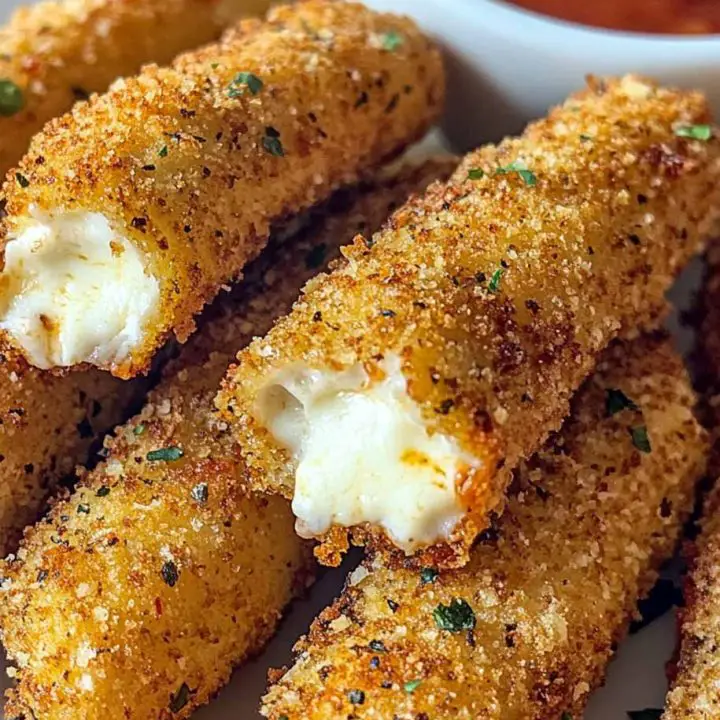 Hot Cheeto-Crusted Mozzarella Sticks