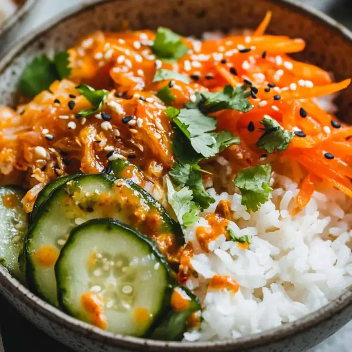 Quick Kimchi Pickle Bowls