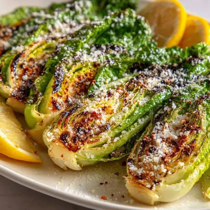 Charred Romaine Caesar Wraps