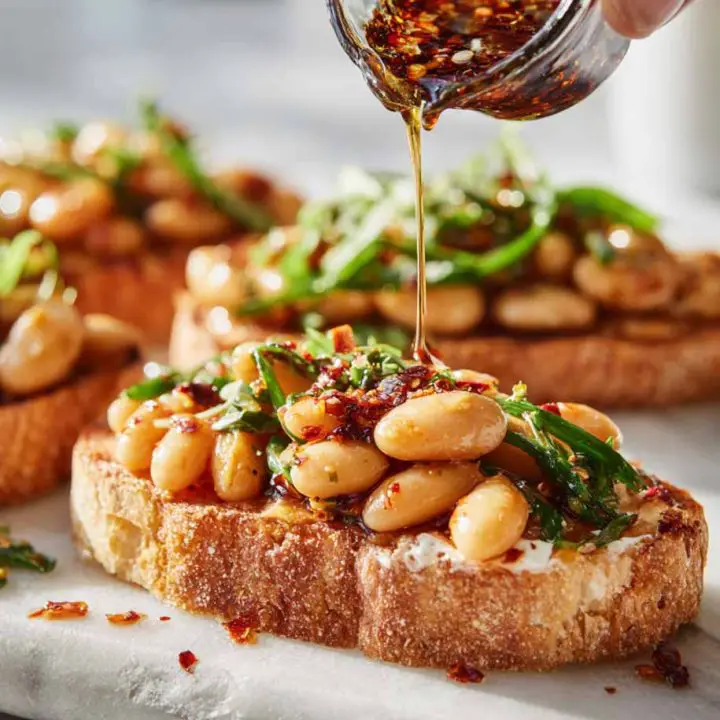Chili Crisp Butter Beans on Toast