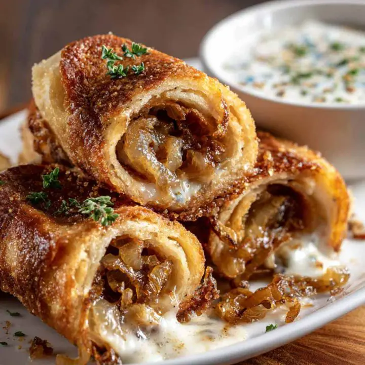 French Onion Grilled Cheese Roll-Ups