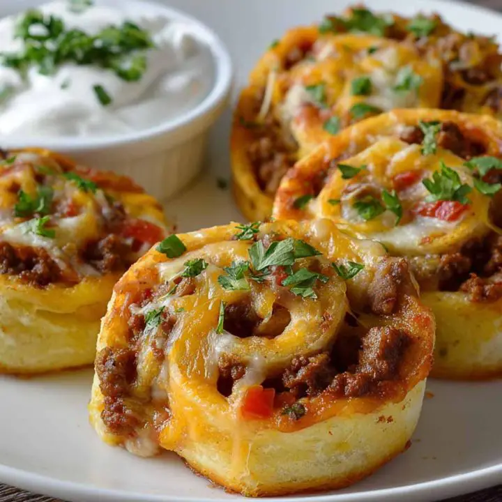 Taco Pizza Pinwheels