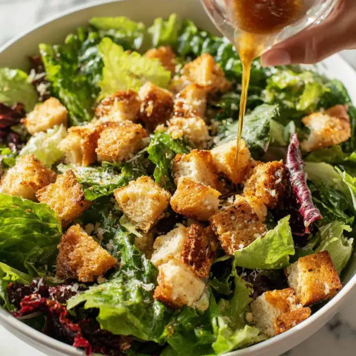 Garlic Bread Crouton Salad