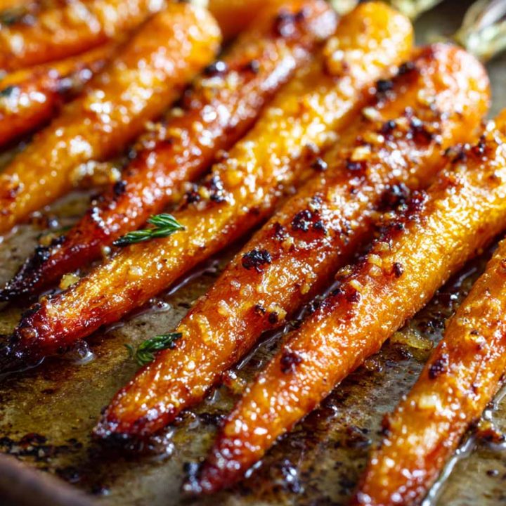Maple Miso Roasted Carrots