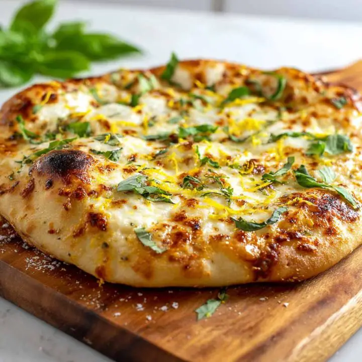 Three-Cheese Lemon Basil Pizza