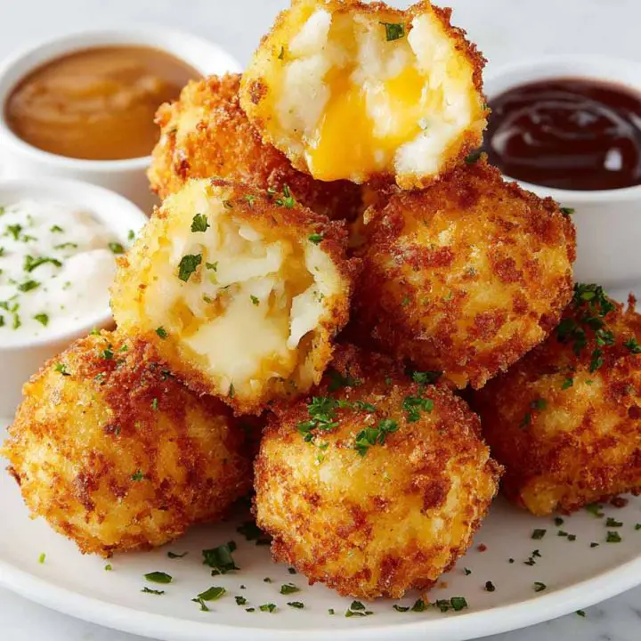 Crispy Fried Cheese Mashed Potato Balls